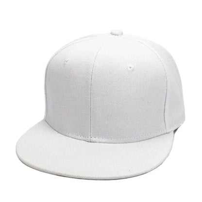 Unisex Baseball Cap Men Women Hip-Hop Flat-Brimmed Outdoor Snapback Hat Flat Brim Trendy Leisure