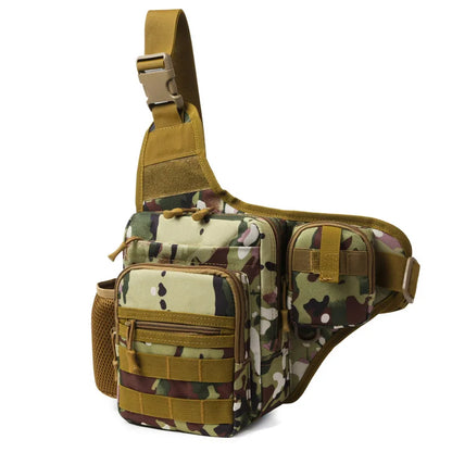 Tactical MOLLE Crossbody Chest Bag – Outdoor Hiking & Camping Sling Pack