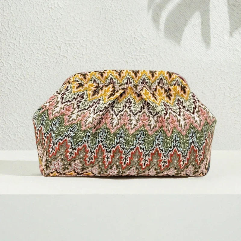 Bohemian Clutch Bag – Ethnic Embroidered Evening Handbag