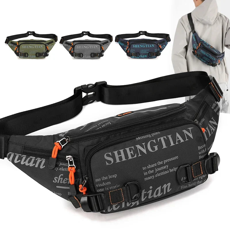 Waterproof Nylon Waist Pack – Men's Running Belt Bag