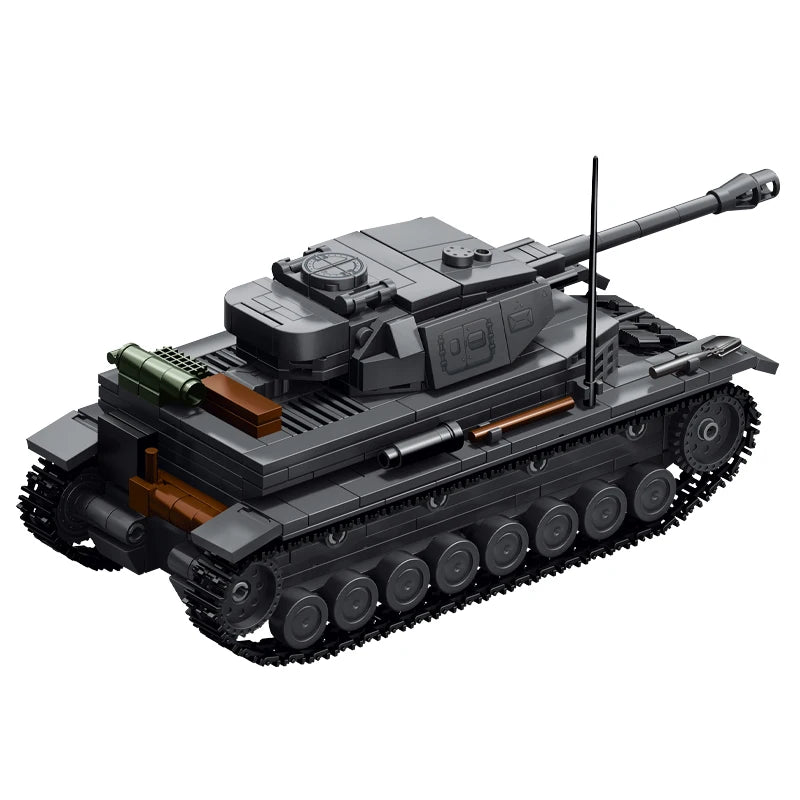 Panzer IV Tank Building Blocks MOC Set – WWII German Tank