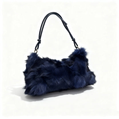 Faux Fur Shoulder Bag — Luxury Tote & Clutch Purse for Women