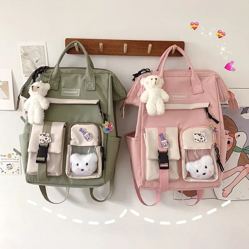 Kawaii Backpack for Women Teen Girls Cute School Bag