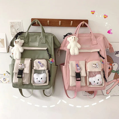 Kawaii Backpack for Women Teen Girls Cute School Bag