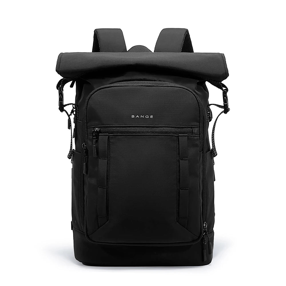 Bange Roll-Top Waterproof Backpack – Expandable 15.6" Laptop Bag for Men