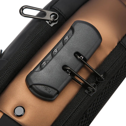 Anti-Theft Chest Bag for Men – USB Charging Crossbody Sling