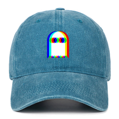 Colorful Ghost Print Baseball Cap – Adjustable Unisex Hat