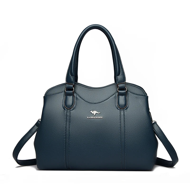 Soft Leather Tote Bag for Women – Luxury Shoulder & Crossbody Handbag