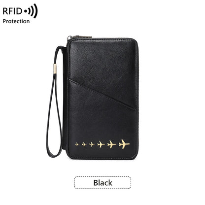 RFID Blocking Family Passport Holder Travel Wallet