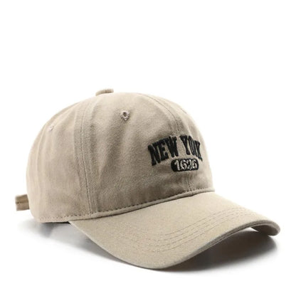 New York 1625 Vintage Washed Baseball Cap – Unisex Retro Snapback Hat