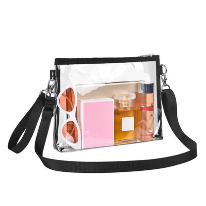 Clear PVC Crossbody Bag for Women – Transparent Shoulder Bag