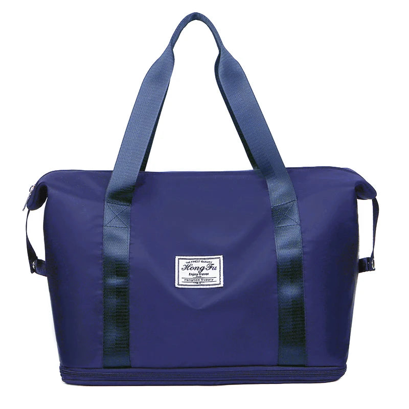 Waterproof Nylon Travel Duffle Bag – Expandable Large Capacity