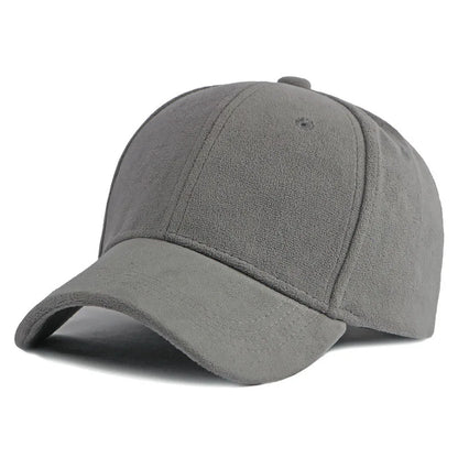Suede Baseball Cap – Retro Snapback Hat for Men & Women