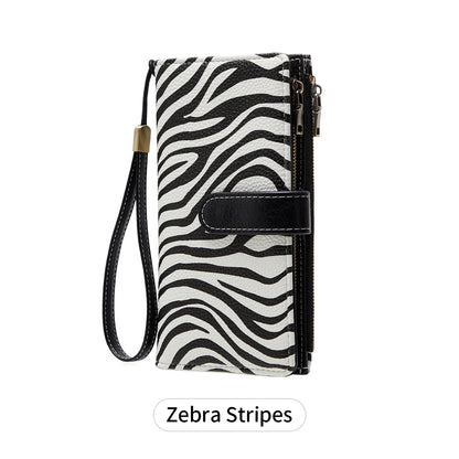 Women's RFID Blocking Trifold Long Wallet – Multifunction Card Holder
