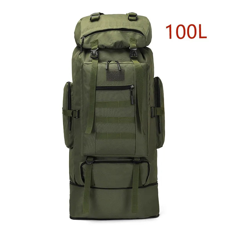 80L/100L Tactical Backpack – Large Hiking & Mountaineering Bag