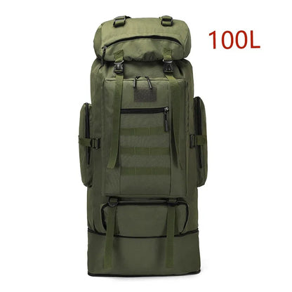 80L/100L Tactical Backpack – Large Hiking & Mountaineering Bag
