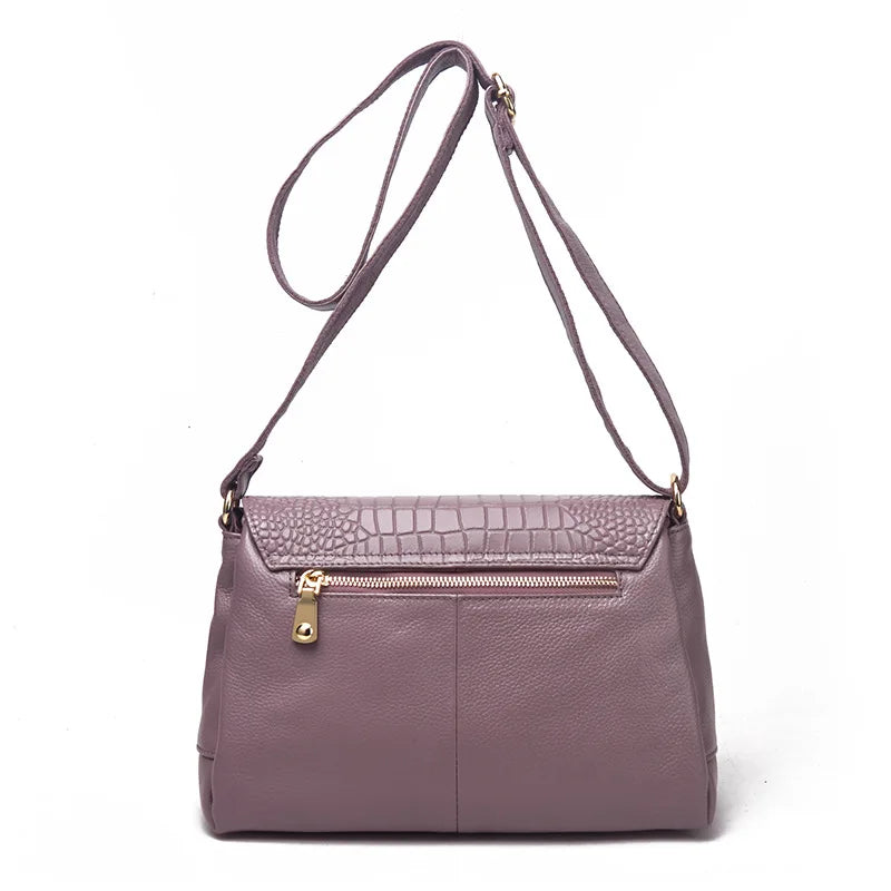 Alligator Genuine Leather Shoulder Bag – European Designer Style