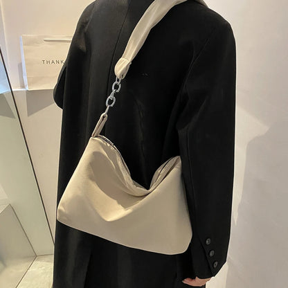 Knotted Strap Crossbody Bag – Casual Solid Messenger Bag for Women