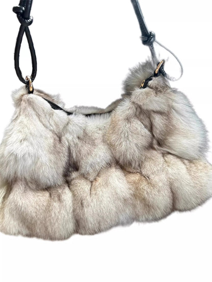 Faux Fur Shoulder Bag — Luxury Tote & Clutch Purse for Women