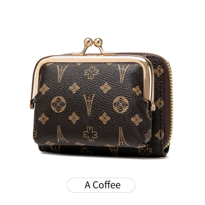 Women's Retro Coin Purse with Wrist Strap & Multi-Slot Card Holder