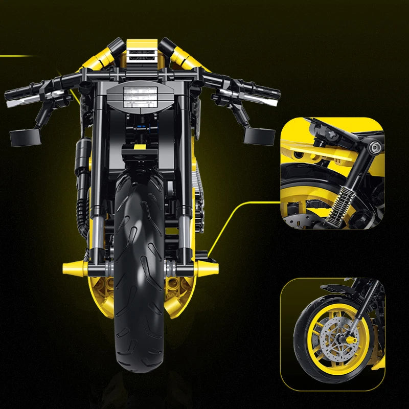 Racing Motorcycle Building Blocks Set – 545/554 Pcs DIY Motorbike Model