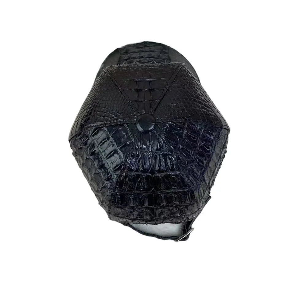 Real Crocodile Leather Baseball Cap for Men