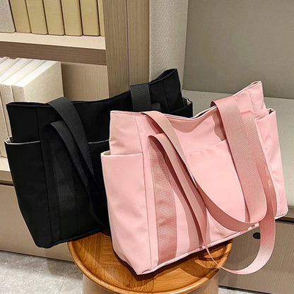 Large Capacity Women's Tote Bag Multi-Pocket Shoulder Bag