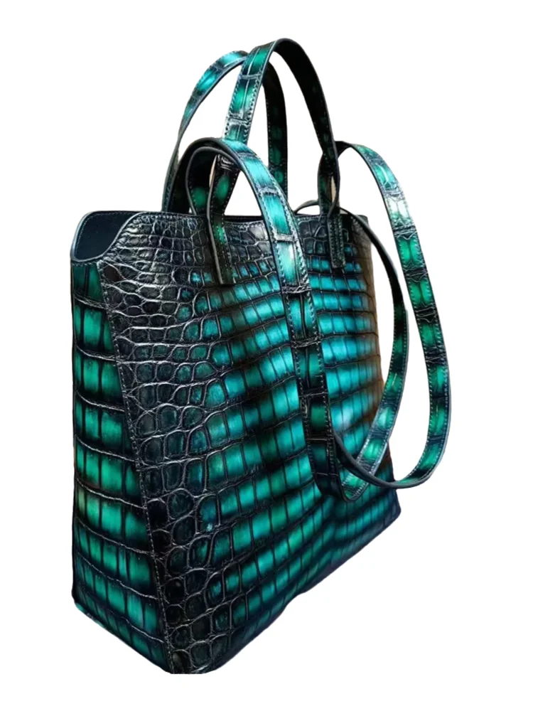 Crocodile Leather Large Tote Bag – Women's Shoulder Bag