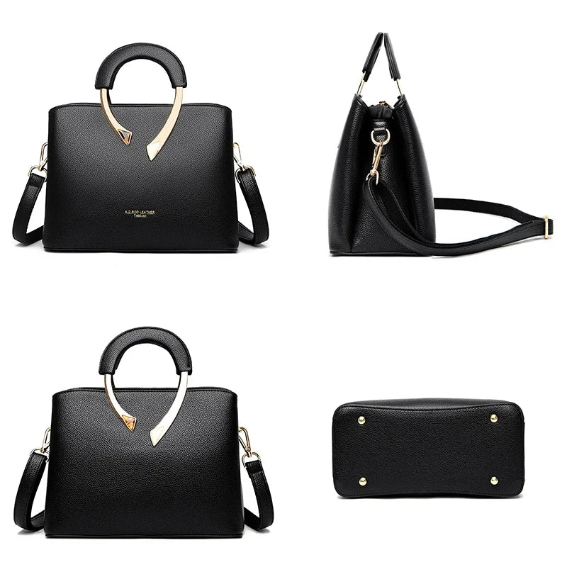 Leather Crossbody Shoulder Bag for Women – Luxury Designer Tote