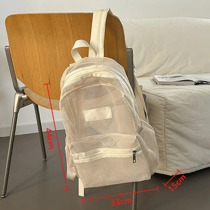 Mesh Backpack – Lightweight Foldable School & Gym Bag