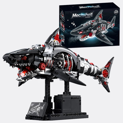 Mechanical Shark Building Blocks Set – MOC Technical Brick Model