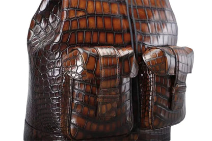 Crocodile Leather Backpack – Women's Luxury Designer Bag