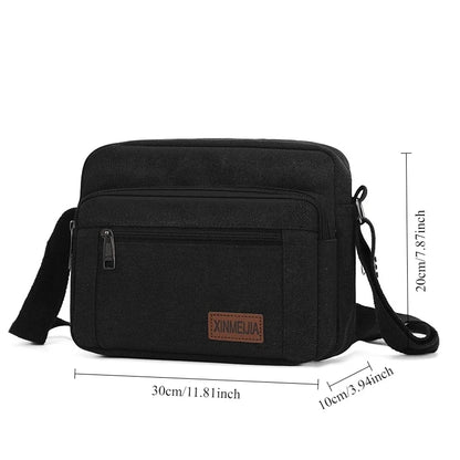 Men's Shoulder Crossbody Bag Multi-Compartment