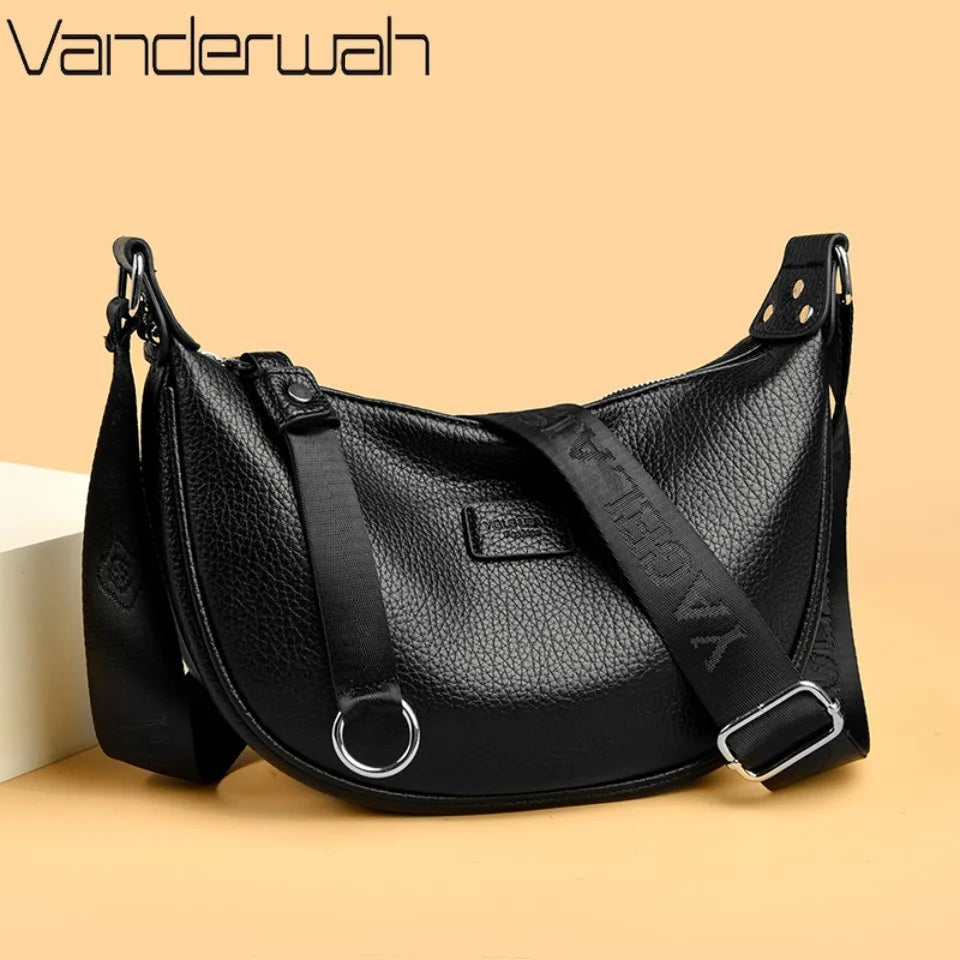 Dumpling Shoulder Bag for Women – Soft PU Leather Commuter Purse