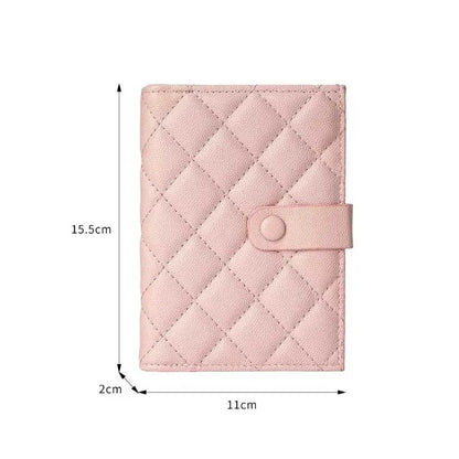 Leather Passport Holder – Women's Quilted Travel Wallet & Card Case