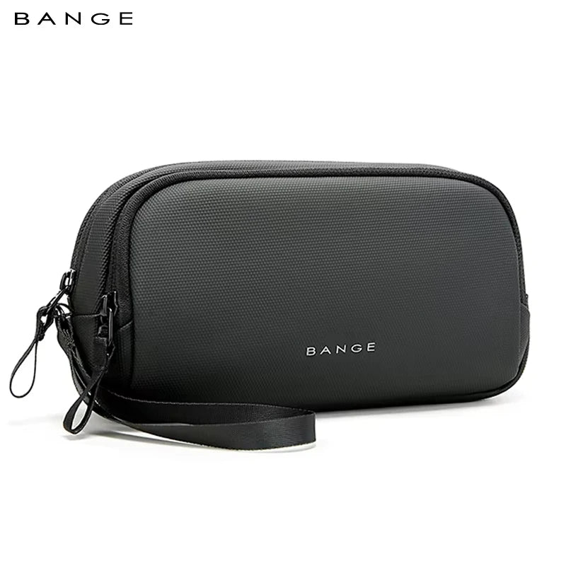 BANGE Travel Cable Organizer Clutch – YKK Double Zipper Oxford Pouch