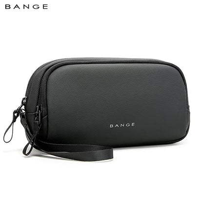 BANGE Travel Cable Organizer Clutch – YKK Double Zipper Oxford Pouch