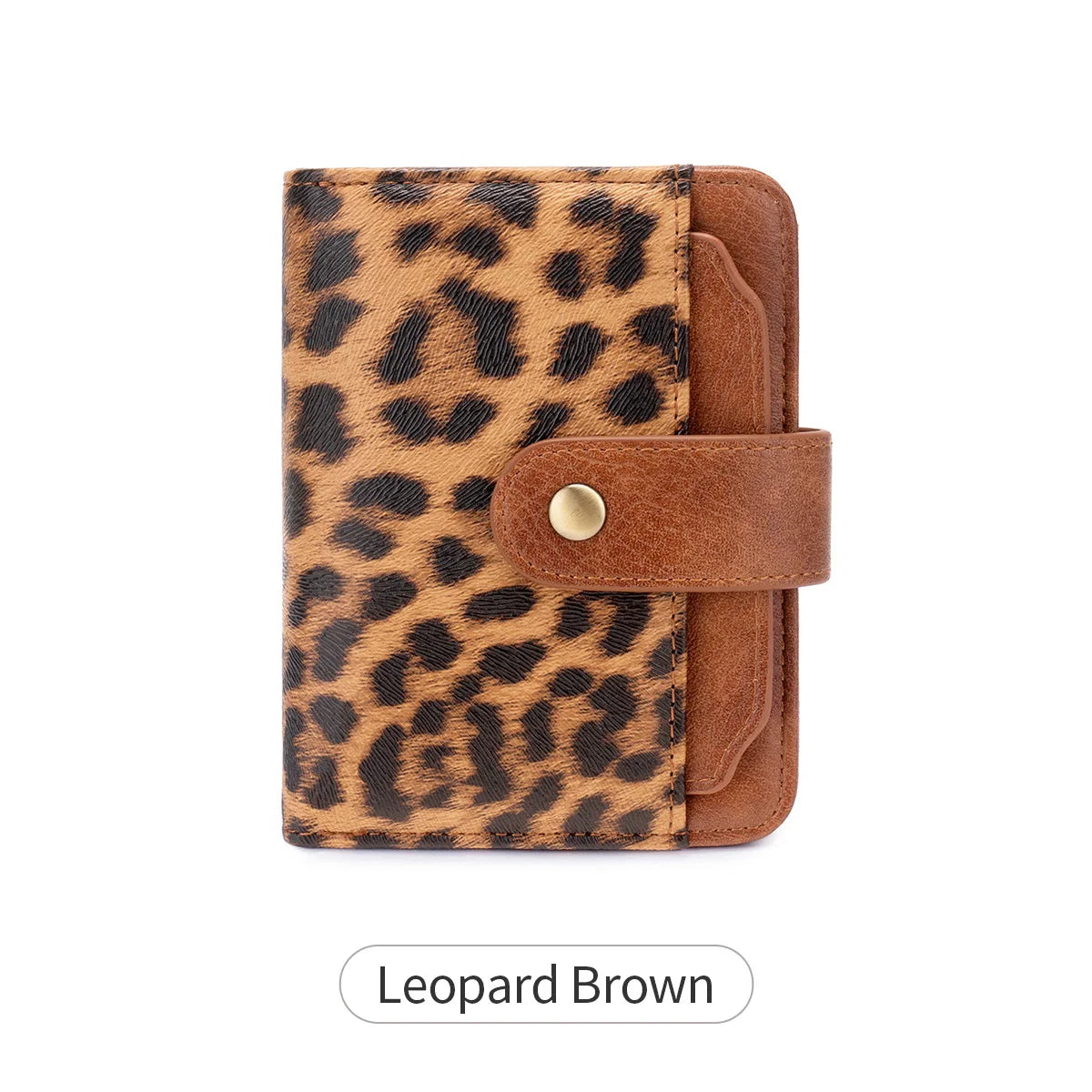 Leopard Print Women's Wallet – Multi-Card Slot Coin Purse