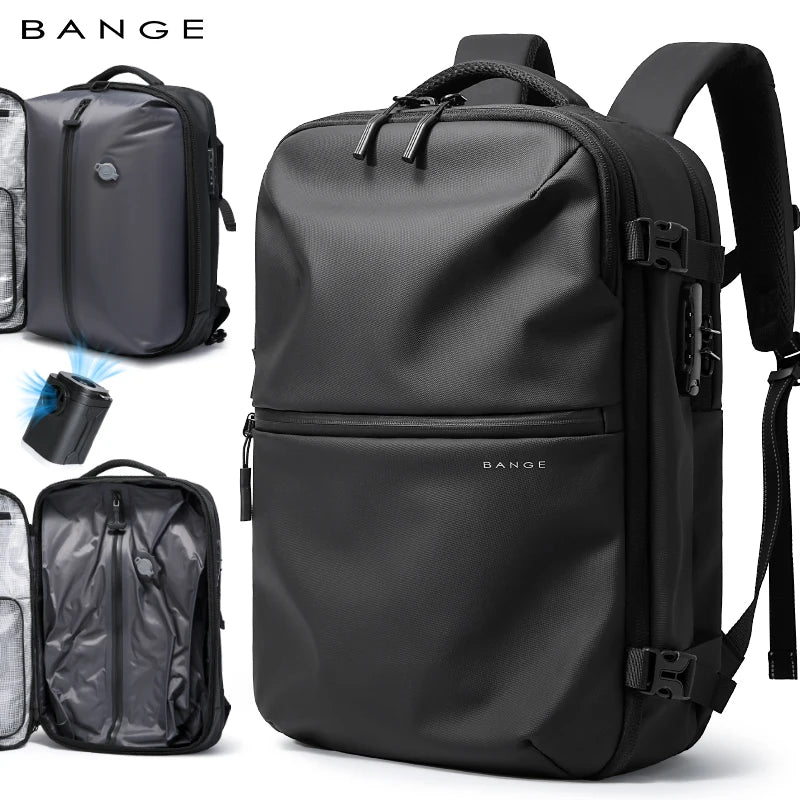 Bange Anti-Theft Travel Backpack – Vacuum Compression 15.6" Laptop Bag