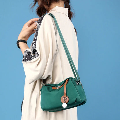 Waterproof Nylon Crossbody Bag - Women's Shell Shoulder Handbag