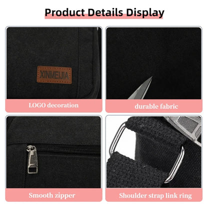 Canvas Crossbody Bag for Men – Vintage Messenger Sling