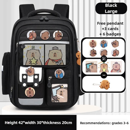 Capybara Kids School Backpack – Orthopedic Waterproof Children's Bag