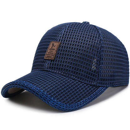 Breathable Mesh Baseball Cap Unisex Snapback Summer Sun Hat