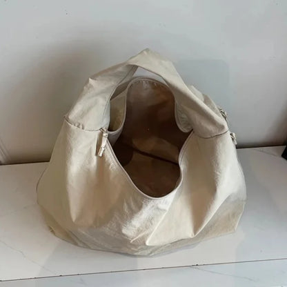 Large Nylon Tote Bag for Women – Casual Shoulder Hobo Bag