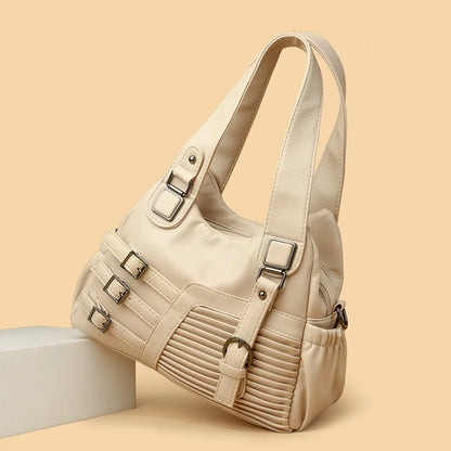 Luxury Leather Women's Shoulder Bag – Designer Hobo Handbag