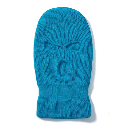 Balaclava Ski Mask 3-Hole Winter Face Cover – Unisex Knit Beanie