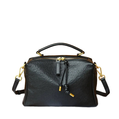 Genuine Leather Crossbody Bag – Women's Designer Satchel