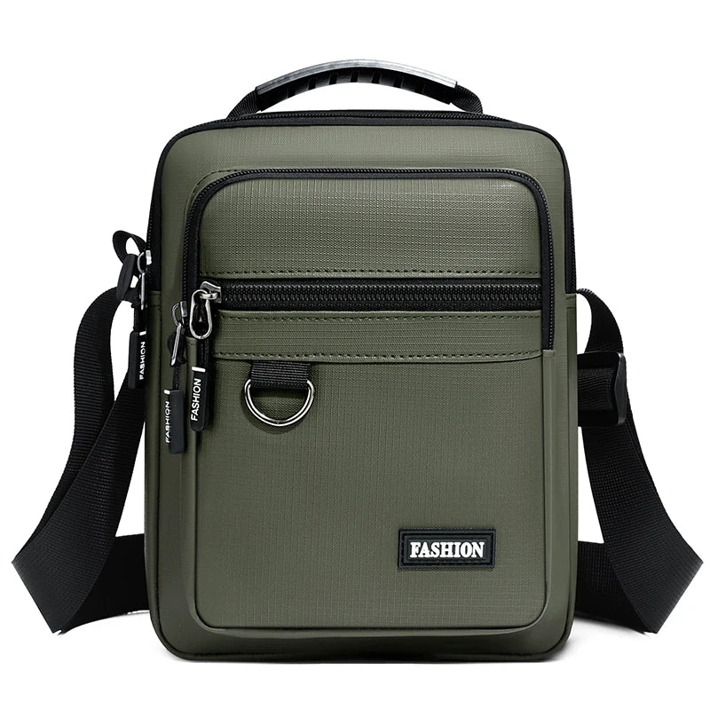 Men's Messenger Shoulder Bag – Lightweight Oxford Crossbody