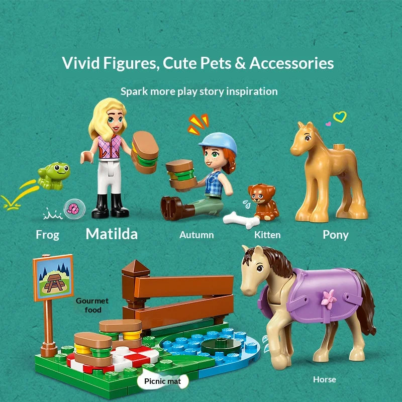 LEGO Friends Horse & Baby Foal Trailer 42695 Building Set