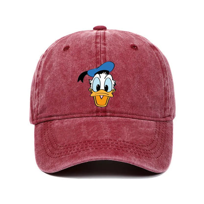 Cartoon Character Baseball Cap – Vintage Washed Unisex Hat